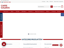 Tablet Screenshot of caffegaleria.pl